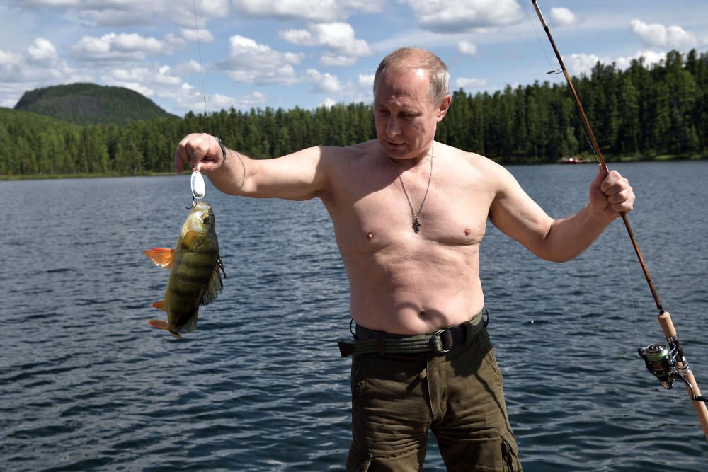 Las vacaciones de Vladímir Putin en Siberia