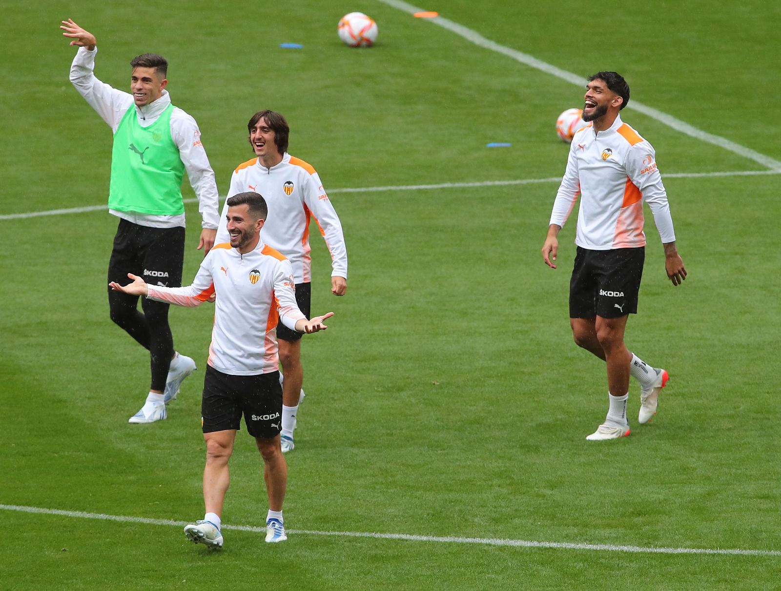 Así ha sido el entrenamiento del Valencia CF en La Cartuja