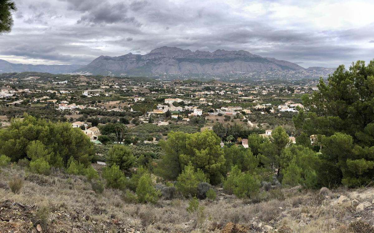 Parte de los terrenos del plan parcial de Bellas Artes de Altea.