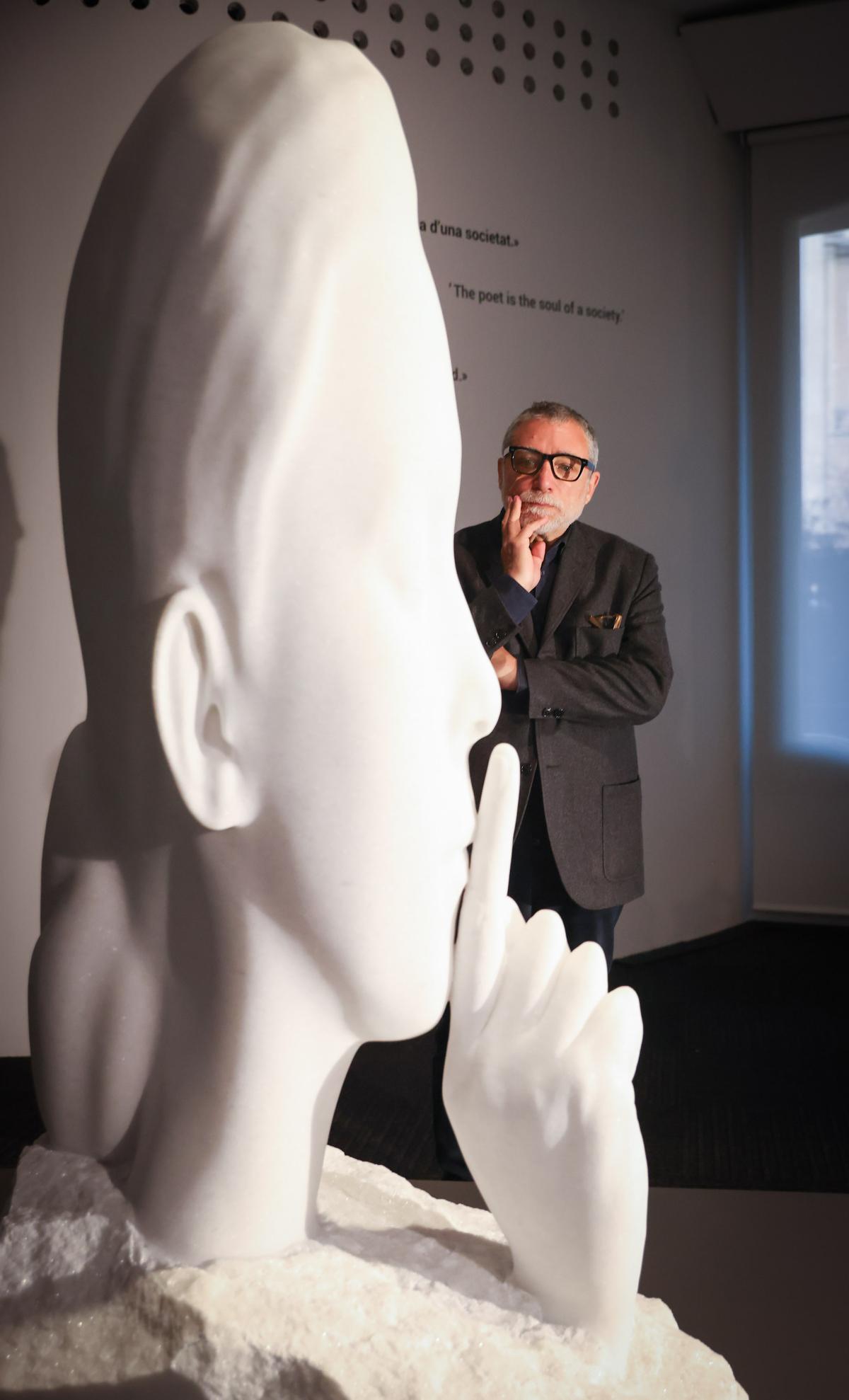 Presentación de la exposición Jaume Plensa. Poesía del silencio, en La Pedrera