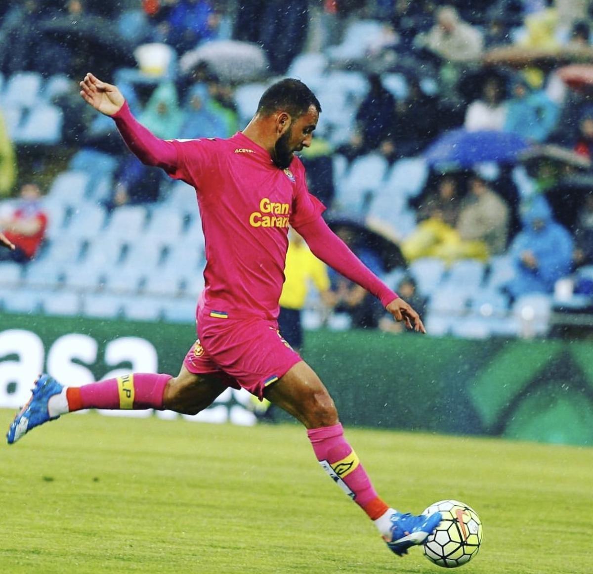 Nauzet en una foto de archivo con la UD Las Palmas