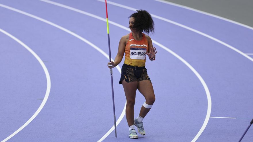 Yulenmis Aguilar, durante los Juegos de Paris 2024.