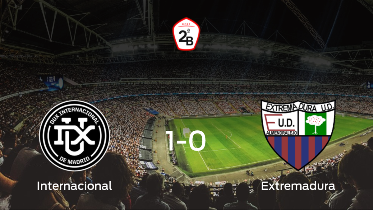 El Internacional se lleva tres puntos después de derrotar 1-0 al Extremadura UD