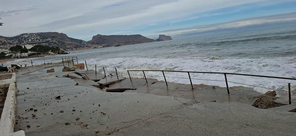 Daños en el Cap Negret