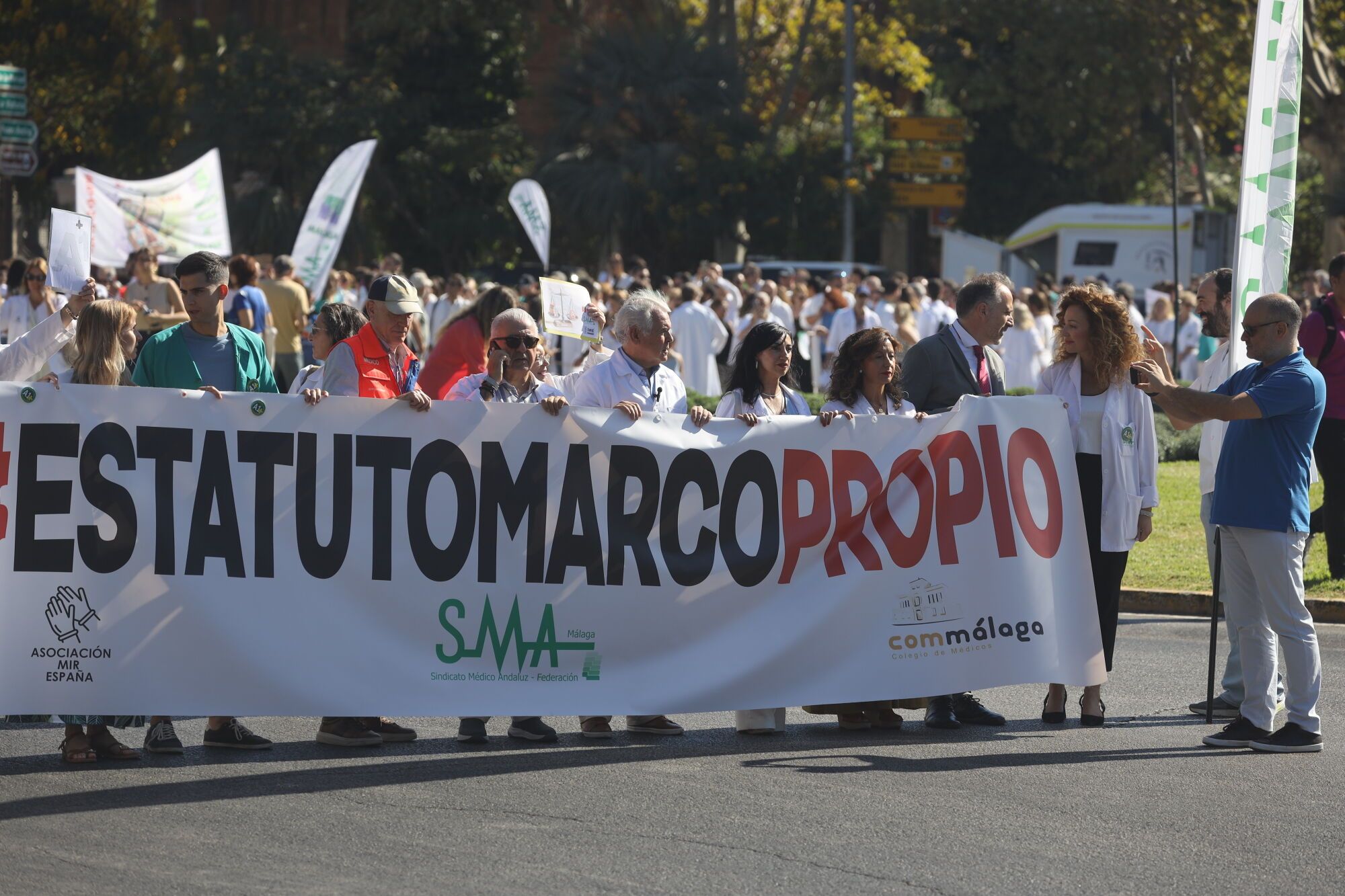 MLG 03-10-2025 Manifestación de la sanidad pública en Málaga.