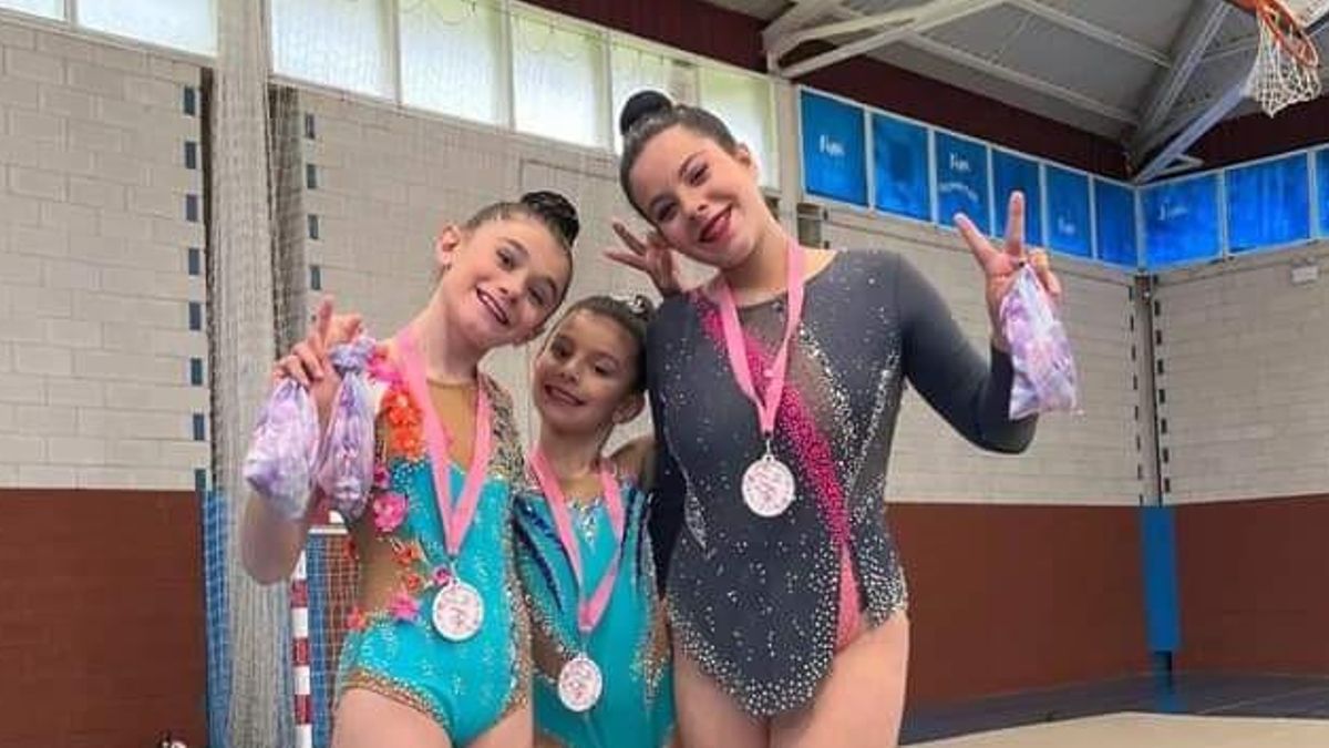 Telva García (alevín), Noa González (benjamín) e Irene Tuñón (cadete).