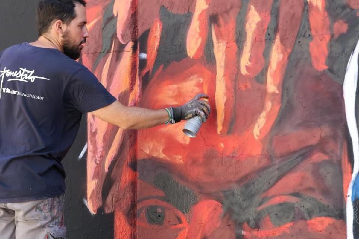 El mural más culé de Lamine Yamal y Nico Williams en Barcelona