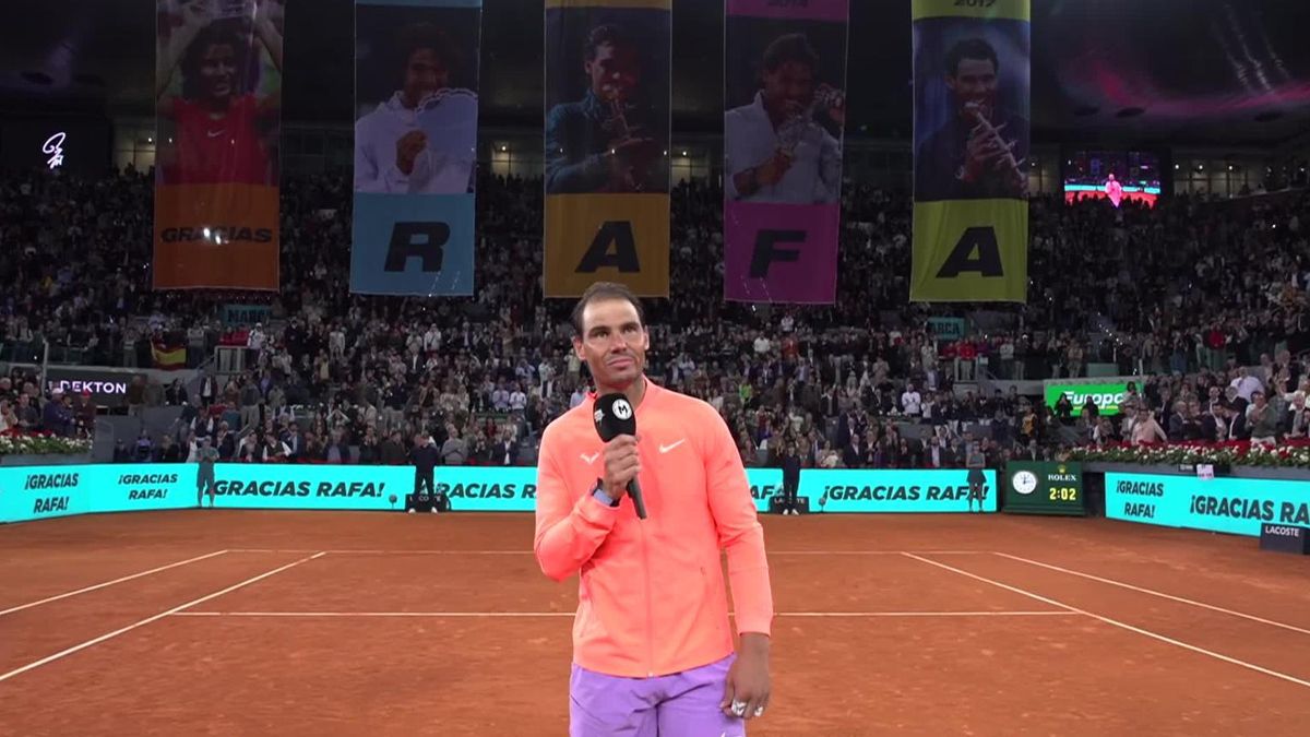 Nadal: “Me he podido despedir en la pista y a un nivel decente, es muy emocionante”