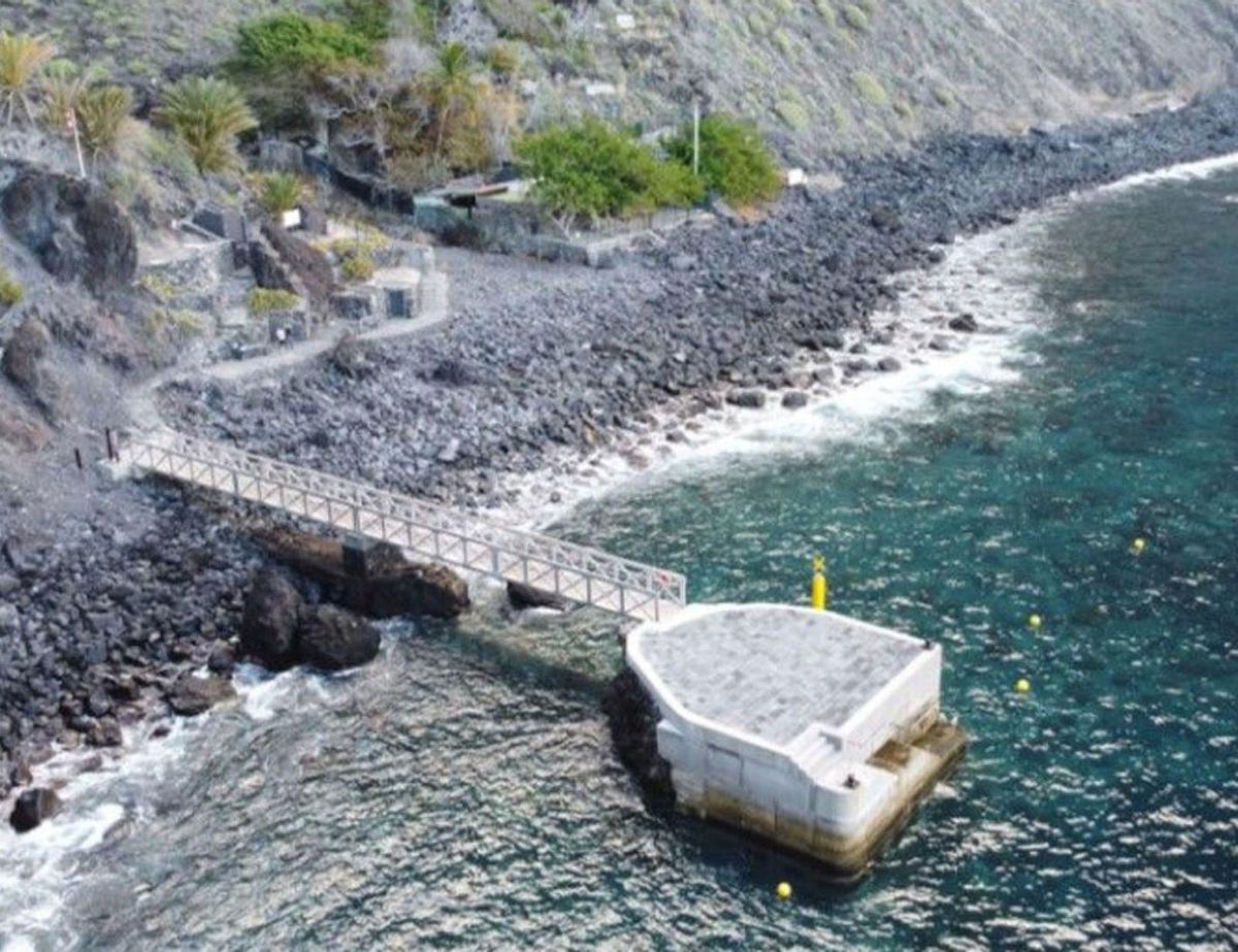 Aerial image of the new Masca pier, in the Teno Rural Park, municipality of Buenavista del Norte. | | ED