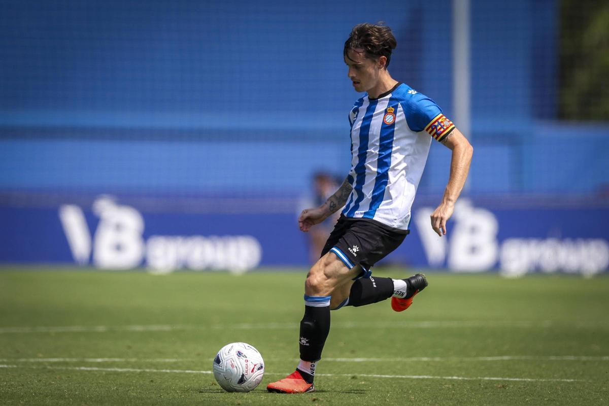 Pol Lozano, uno de los capitanes del Espanyol