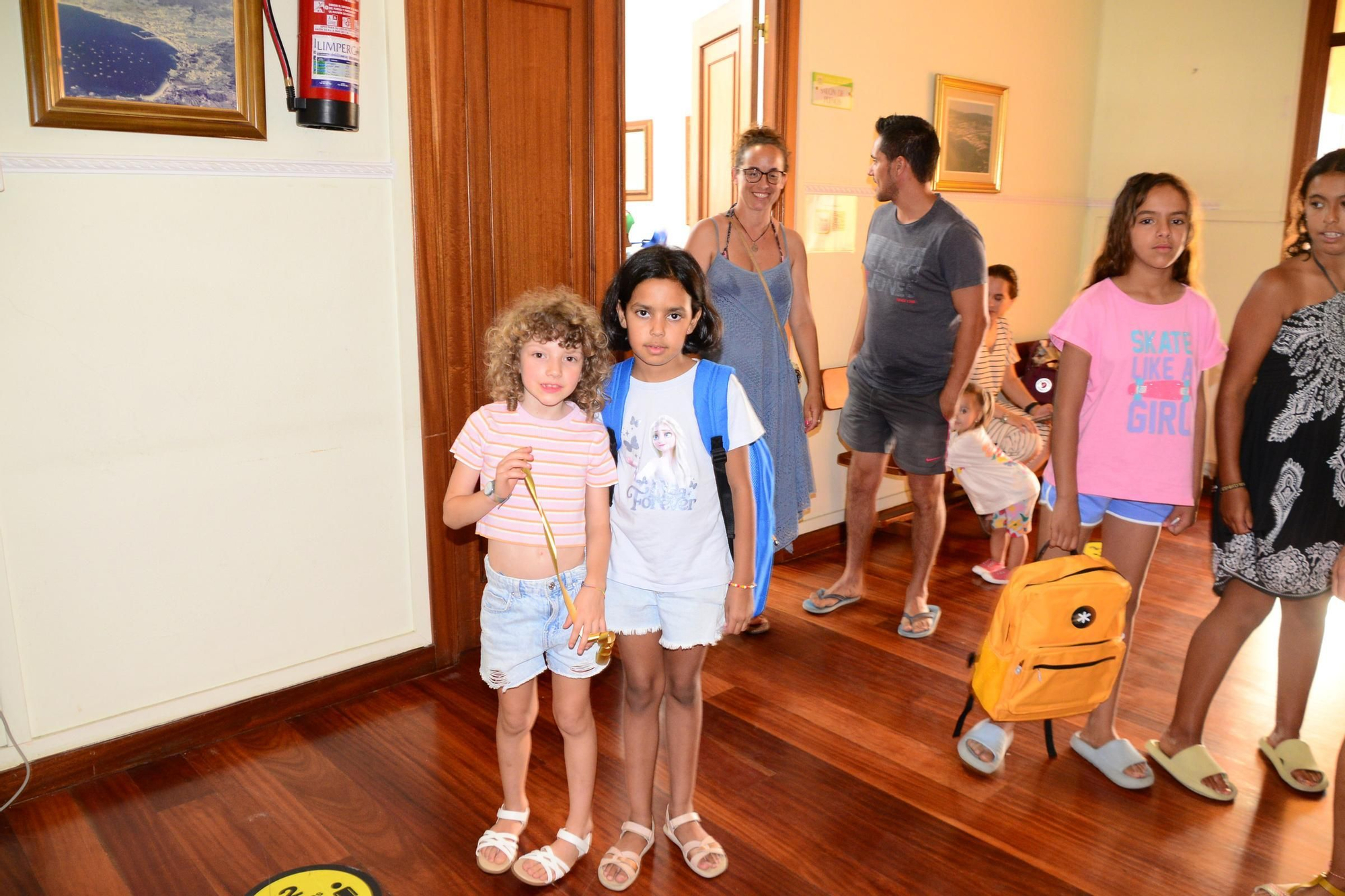 Recepción a los menores saharauis en Bueu