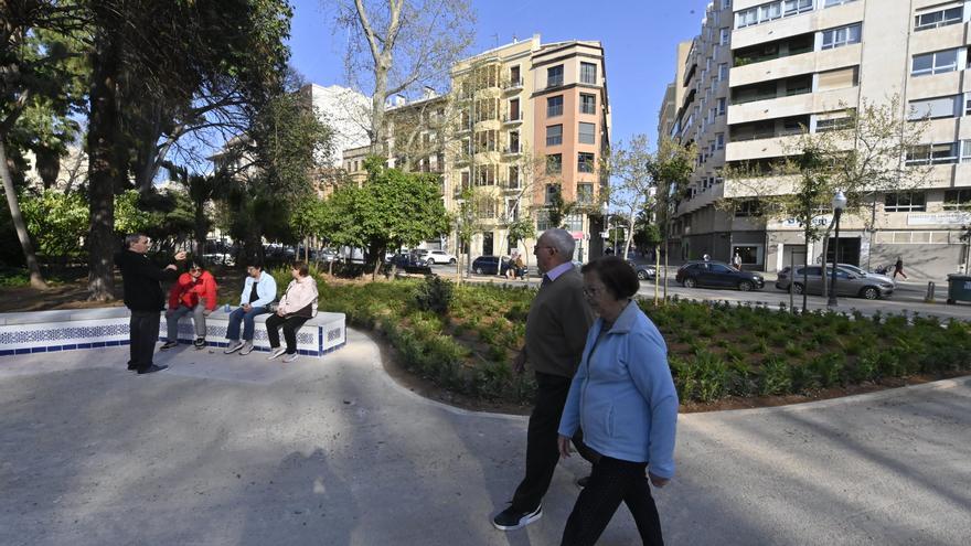 La nueva imagen del jardín del Ribalta sin la cruz de la polémica en Castelló