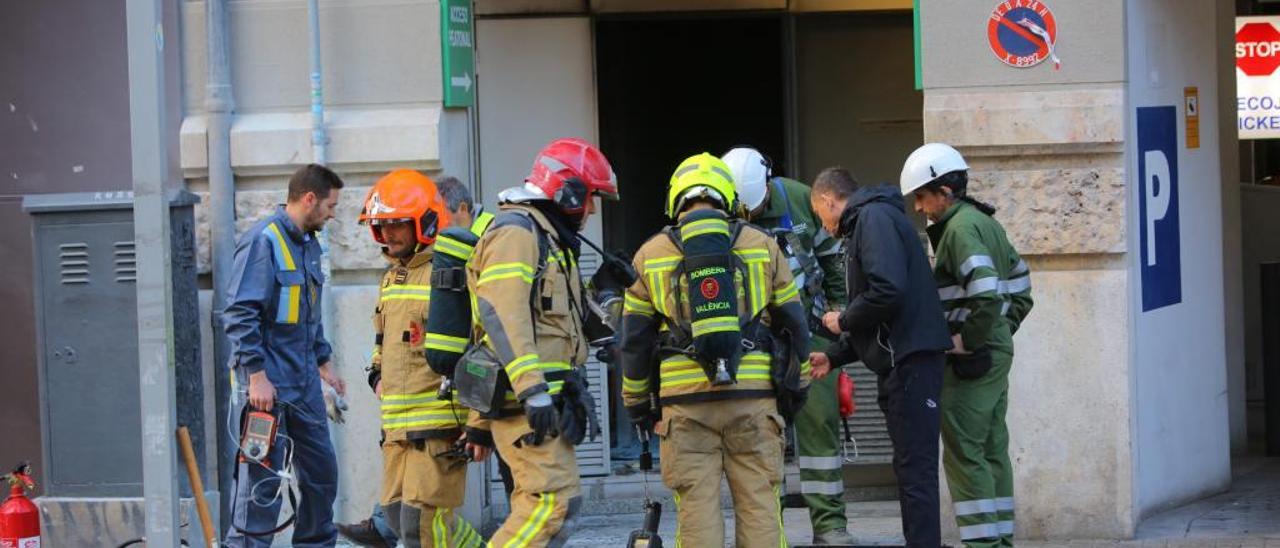 Bomberos de València en una intervención en la ciudad.