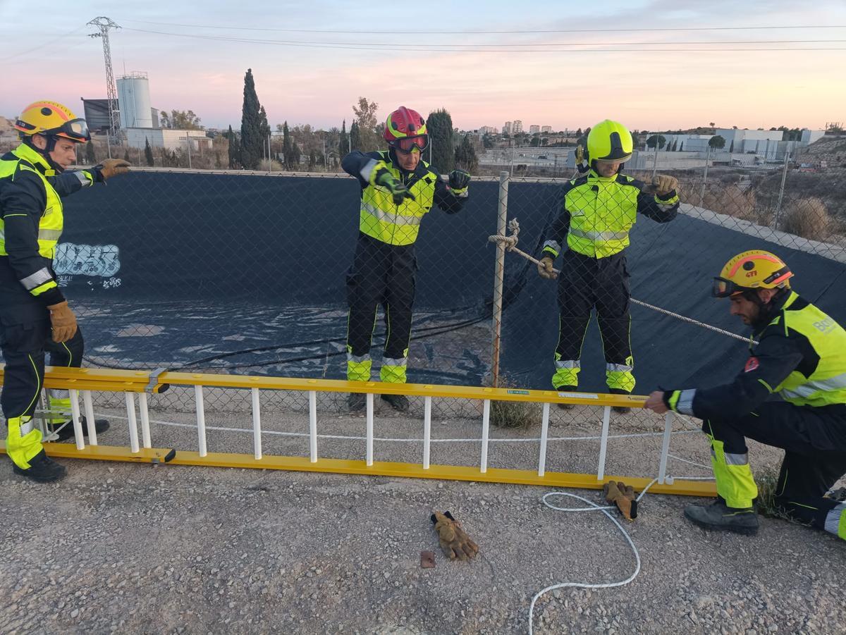 La escalera empelada para que pudiera salir en zoro