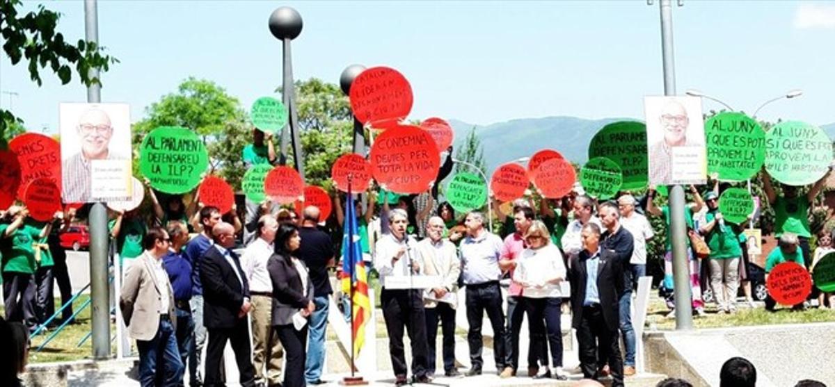 ’Escrache’ a Francesc Homs a Sant Celoni.