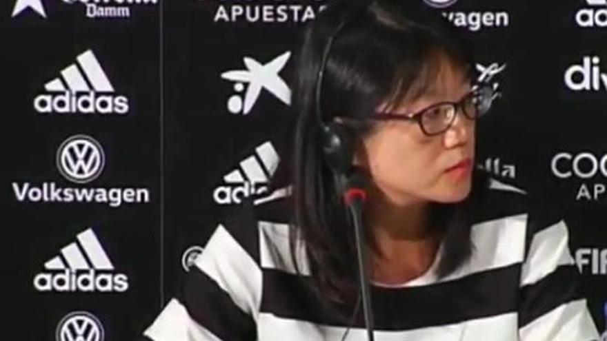 Layhoon Chan, en la rueda de prensa.