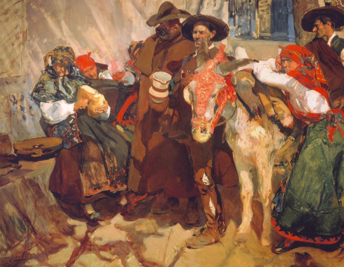 'Aldeanos leoneses' (1907) de Joaquín Sorolla.