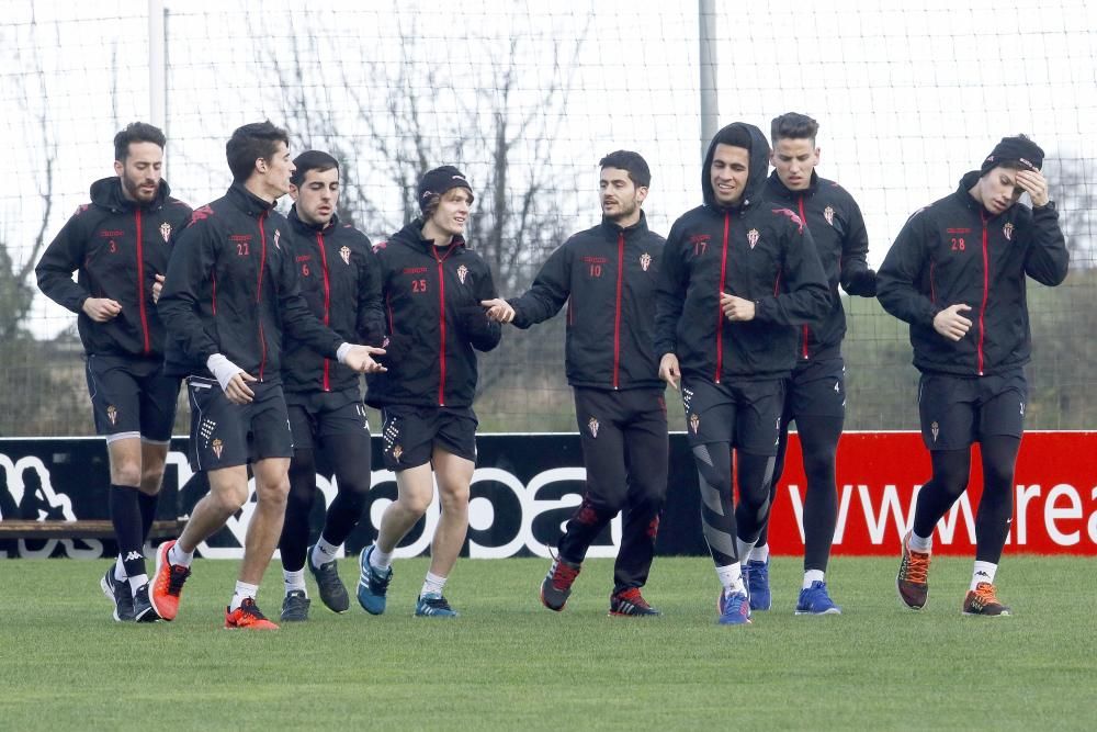 Entrenamiento del Sporting