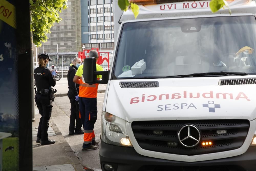 Accidente en la obra del antiguo Banco Urquijo