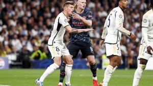 Kroos y Haaland, durante el Real Madrid - Manchester City.