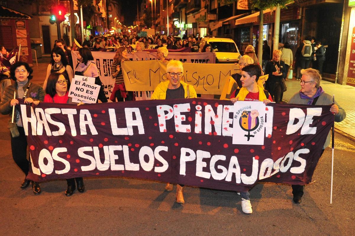 Una imagen de la protesta del 8M el pasado año en Elche