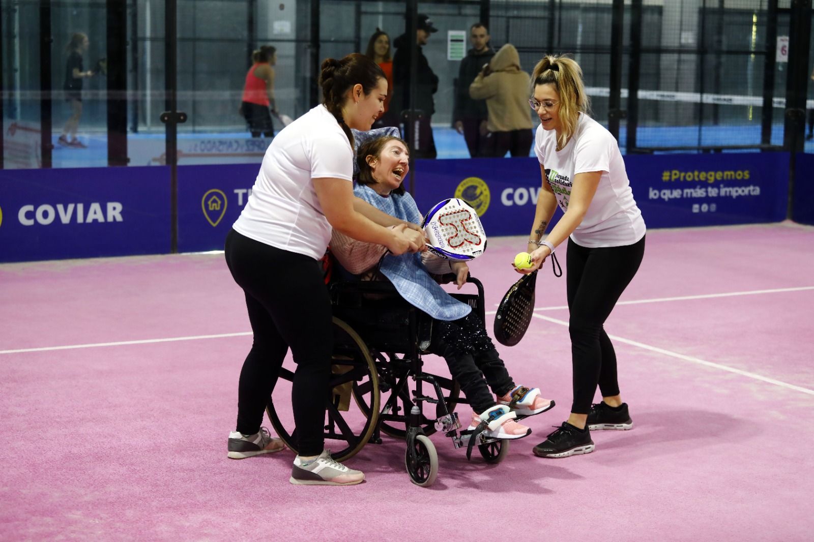 La II Jornada de Pádel de Aspace Zaragoza en Plaza Indoor bate sus registros con 238 jugadores