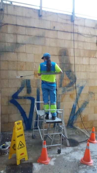 Cort elimina 2.000 pintadas vandálicas