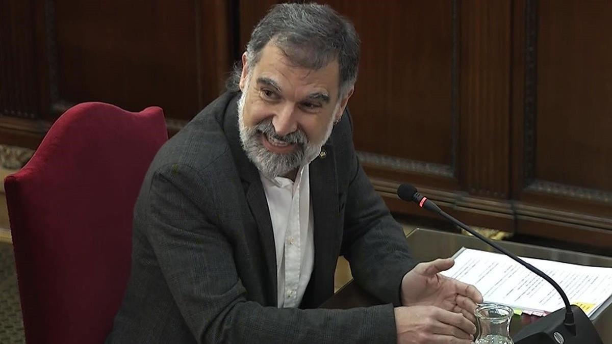 Jordi Cuixart, declarando en el Tribunal Supremo.