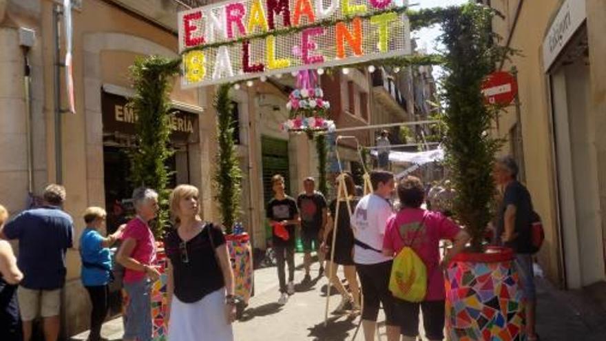 Enramada sallentina a les festes de Gràcia de l&#039;any passat