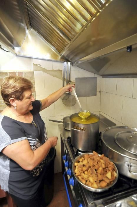 Fabada de la fiesta de El Carmen en Langreo