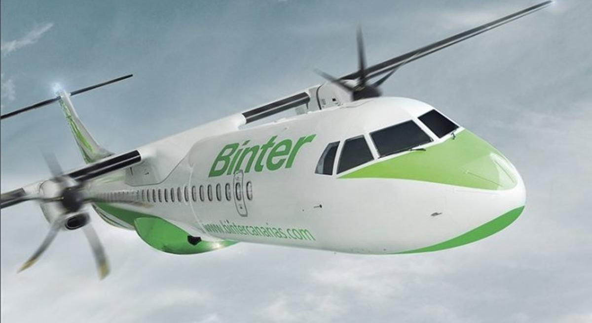 Avión de la compañía Binter.