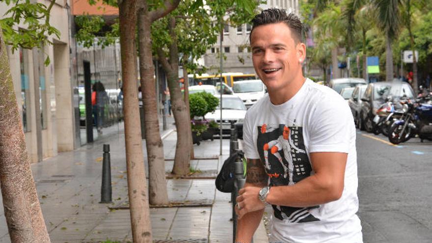 Roque Mesa, el martes.