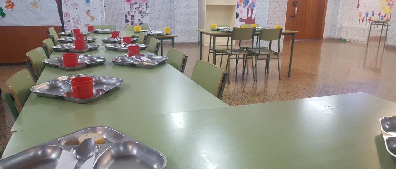 Imagen de archivo de un comedor escolar en Canarias
