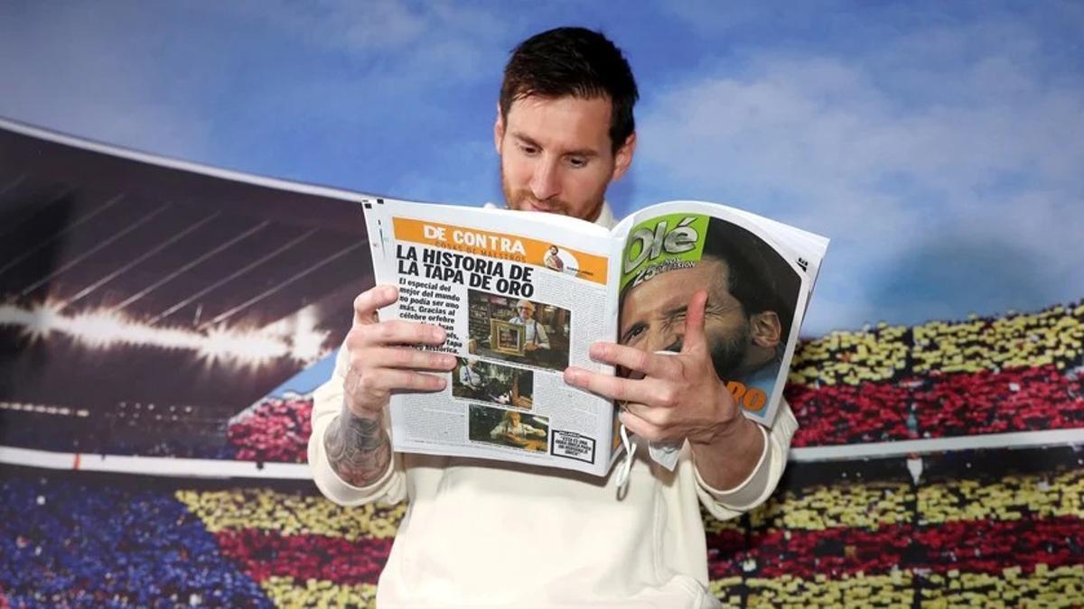 Messi en la entrevista de Olé