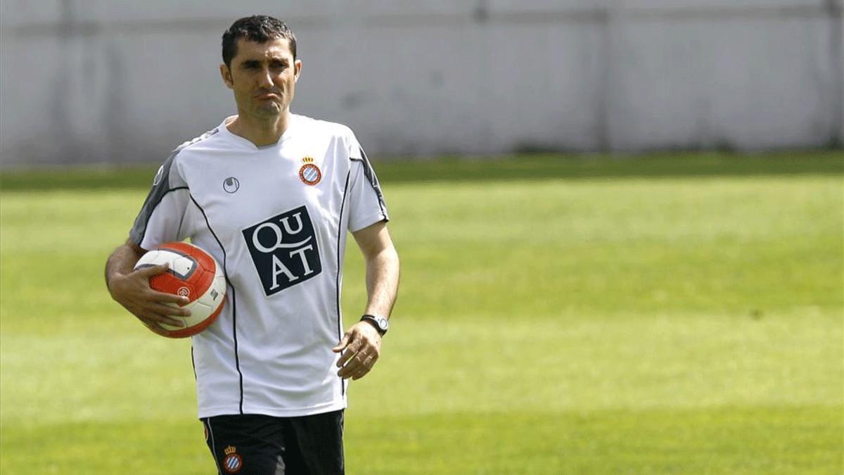 Ernesto Valverde, en una imagen de cuando entrenaba al Espanyol