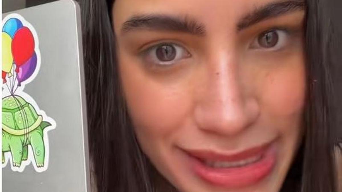 La creadora de contenido en un momento del vídeo