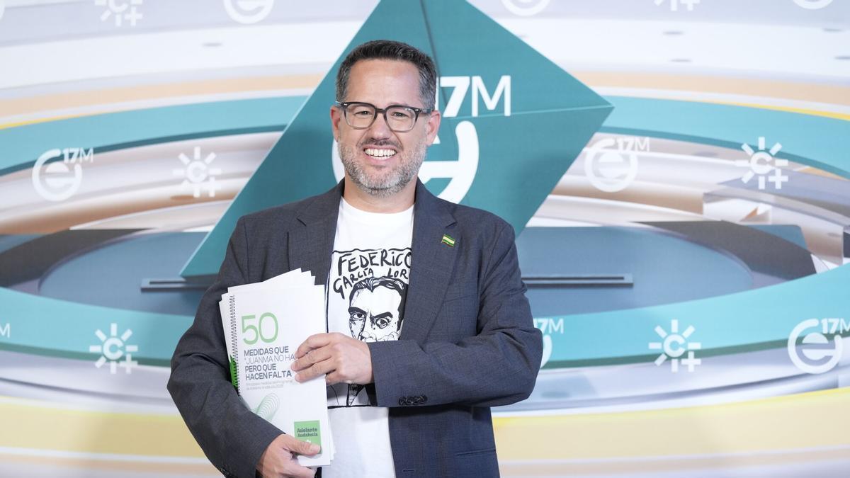 El candidato de Adelante Andalucía a la Presidencia de la Junta, José Ignacio García.