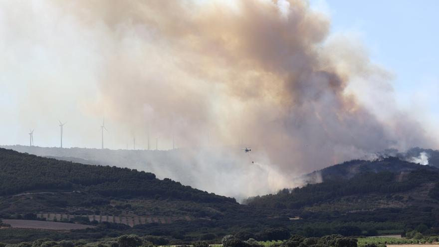 Declaran el nivel 2 en el incendio de La Rioja