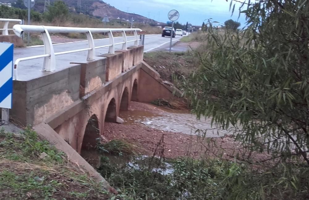 Efectos de la lluvia en El Camp de Morvedre