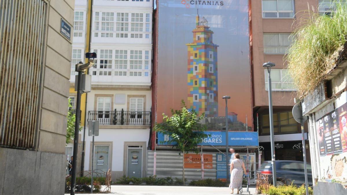 Edificio de viviendas de protección oficial de promoción pública de la Xunta en San Andrés, A Coruña.