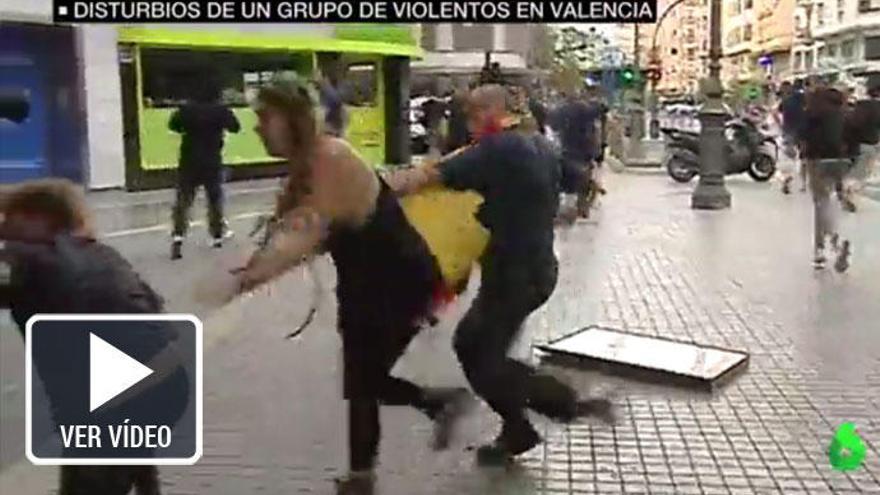 Imágenes de las agresiones en Valencia