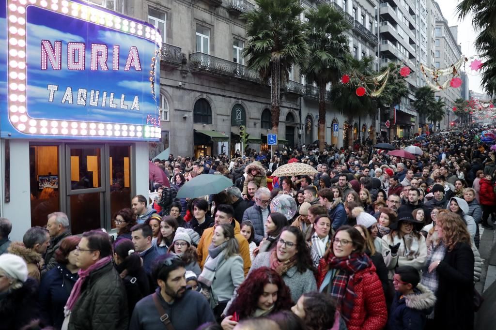 El año que los vigueses vivieron masivamente la Navidad