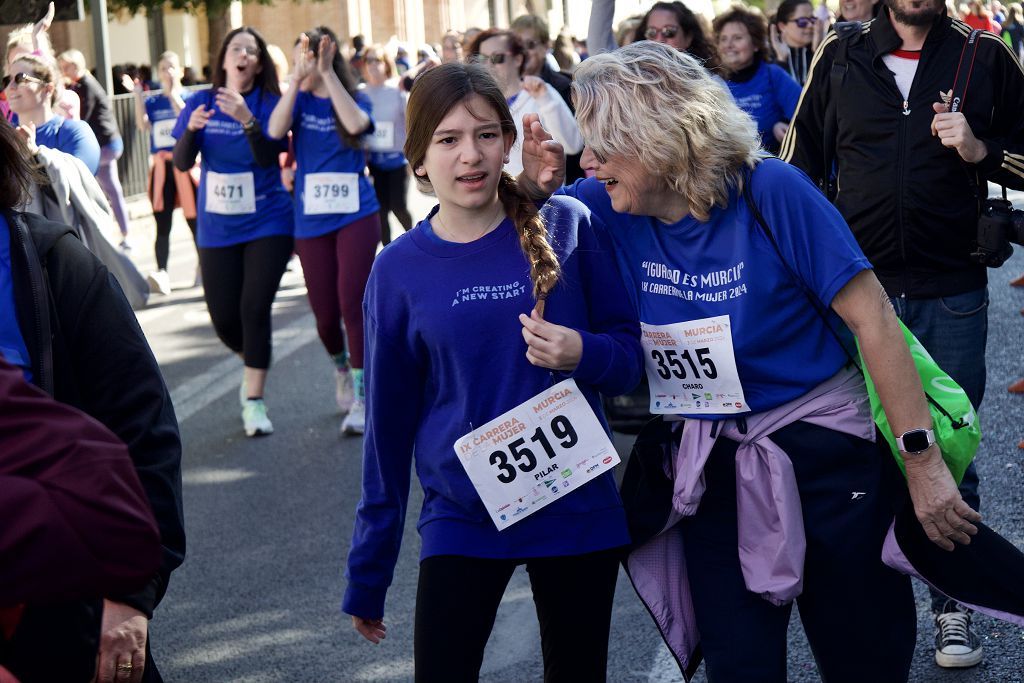 Las imágenes de la llegada a meta de la Carrera de la Mujer de Murcia 2024