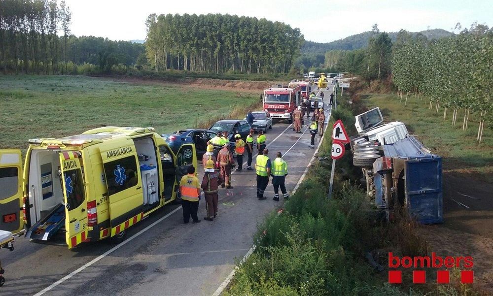 Accident de trànsit a Massanes