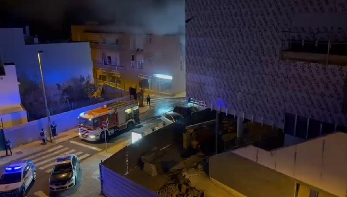 Incendio de vehículos en Adeje