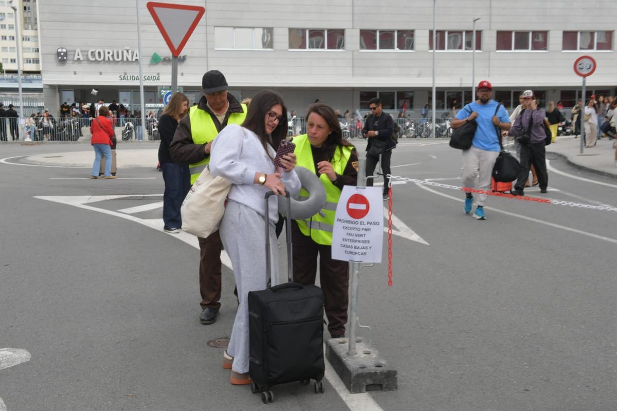 Comienza la interrupción del servicio de trenes en A Coruña por la nueva fase de las obras en la estación de San Cristóbal