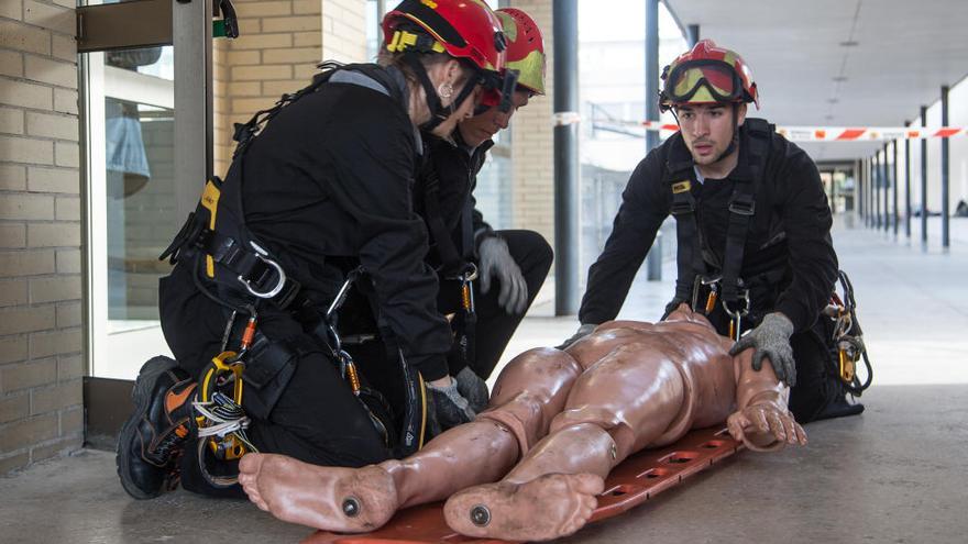 Simulacro de Emergencias en el IES Leonardo Da Vinci en una foto de archivo.