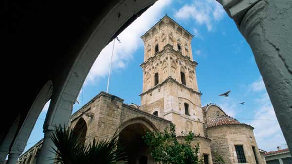 Exterior de la cristiana y bizantina basílica de San Lázaro en Lárnaca. Los restos del resucitado por Jesucristo descansan en la cripta.