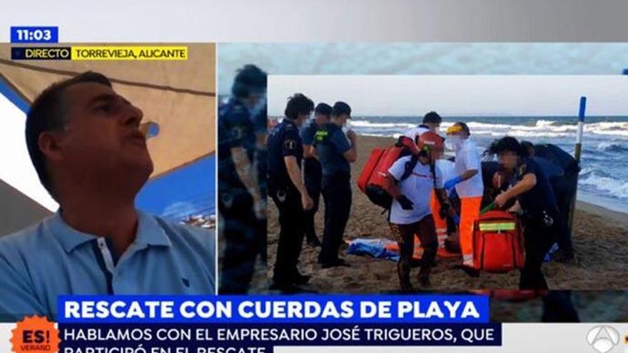 Una persona muere ahogada en la playa y Espejo Público lo emite en directo