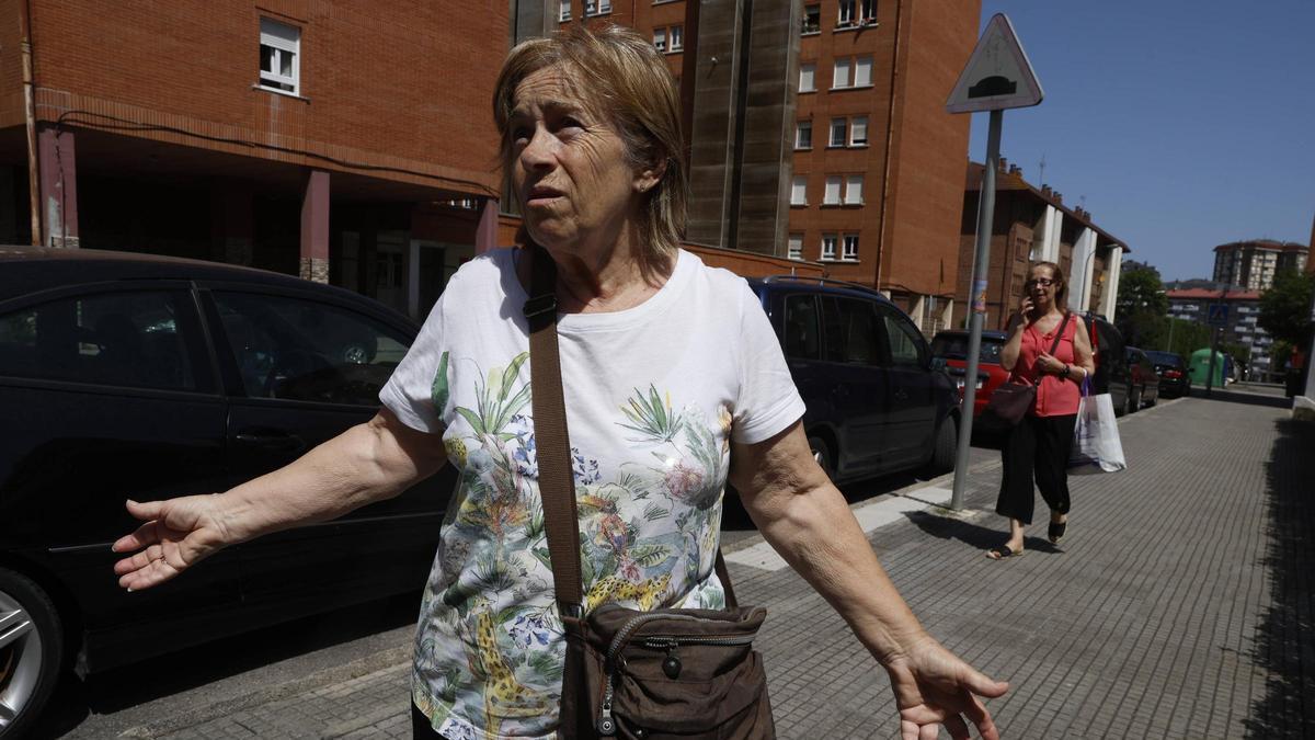 María González cerca de la calle Luis Bayón.